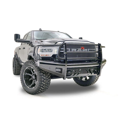 Fab Fours Black Steel Front Bumper w/Full Guard l DR19-S4460-1