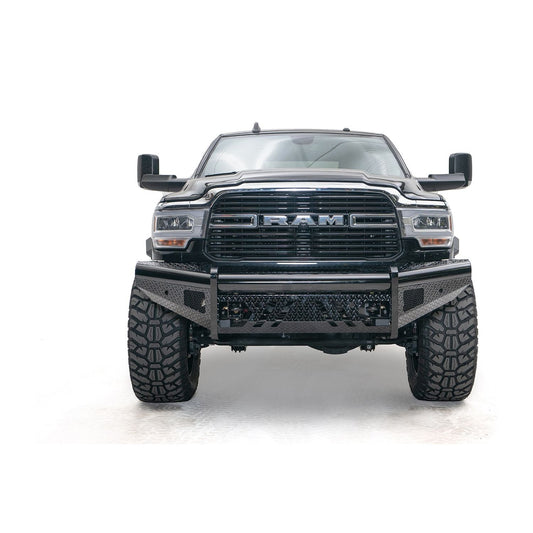 Fab Fours Black Steel Front Bumper w/No Guard l DR19-S4461-1