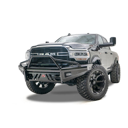 Fab Fours Black Steel Front Bumper w/Pre-Runner Guard l DR19-S4462-1