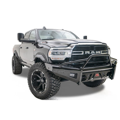 Fab Fours Black Steel Front Bumper w/Pre-Runner Guard l DR19-S4462-1
