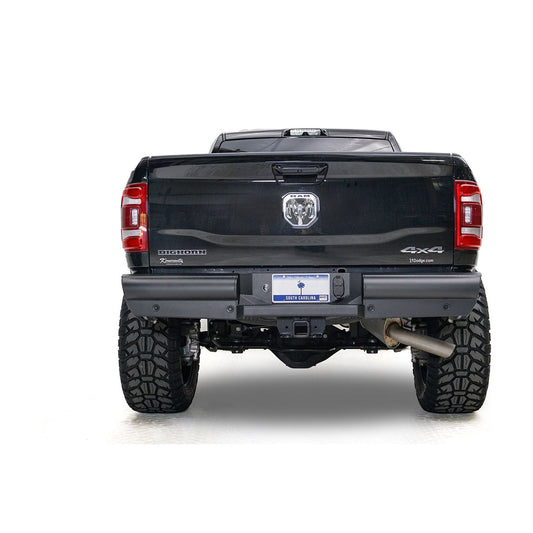 Fab Fours Elite Rear Bumper Black Steel l DR19-U4450-1