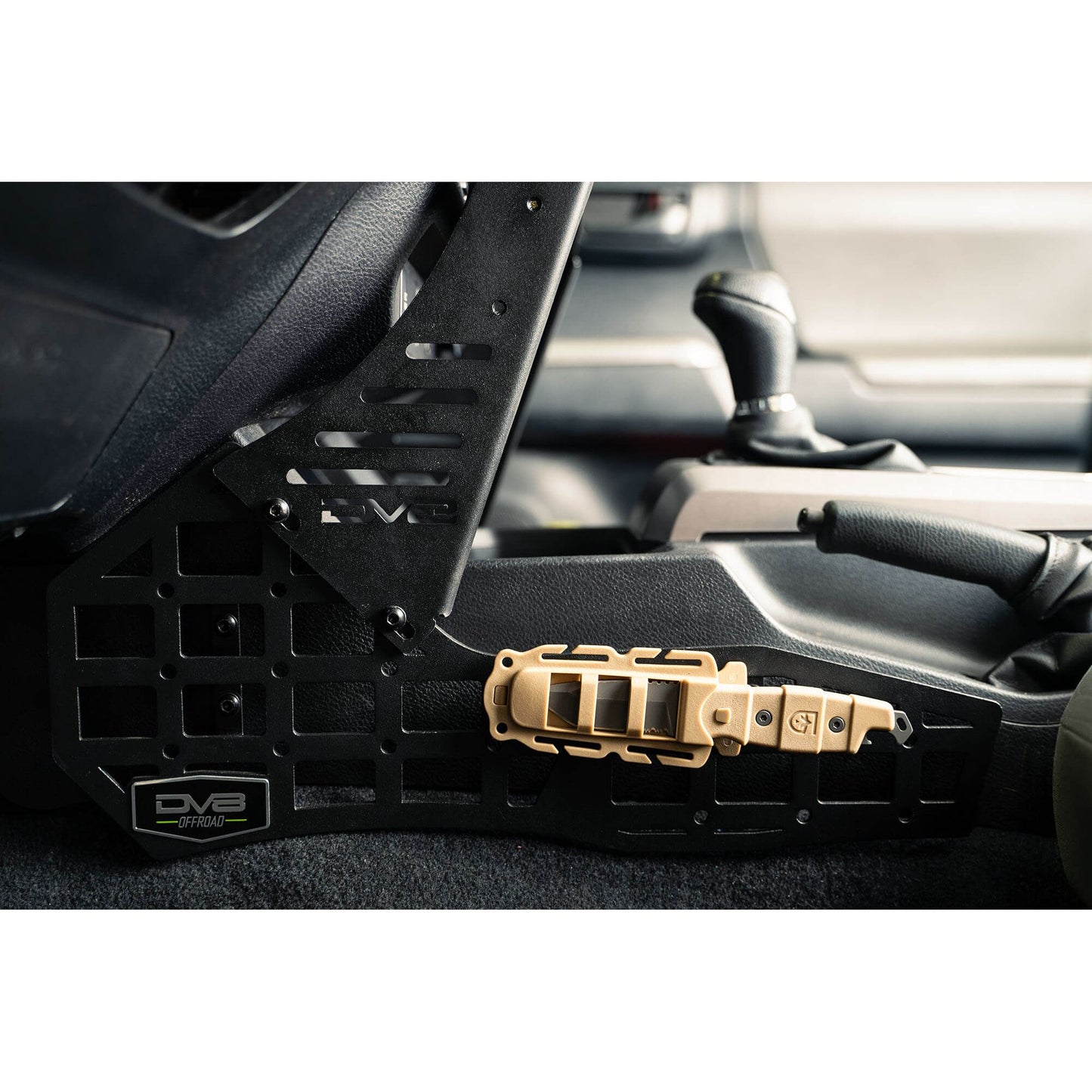 DV8 Off-Road 2016-2023 Toyota Tacoma Center Console Molle Panels & Device Mount C3| CCT1-01