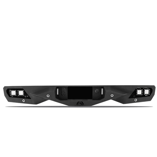 Fab Fours Vengeance Rear Bumper 2 Stage Black Powder Coated Pre-Runner Guard l TT14-E2852-1