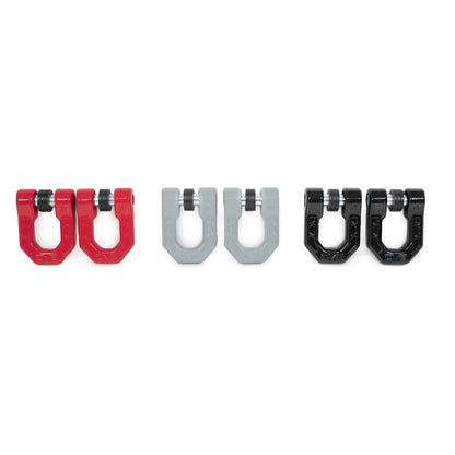 DV8 Off-Road Elite Series 3/4" D-Ring Shackles | Pair Black C3| UNSK-01BL