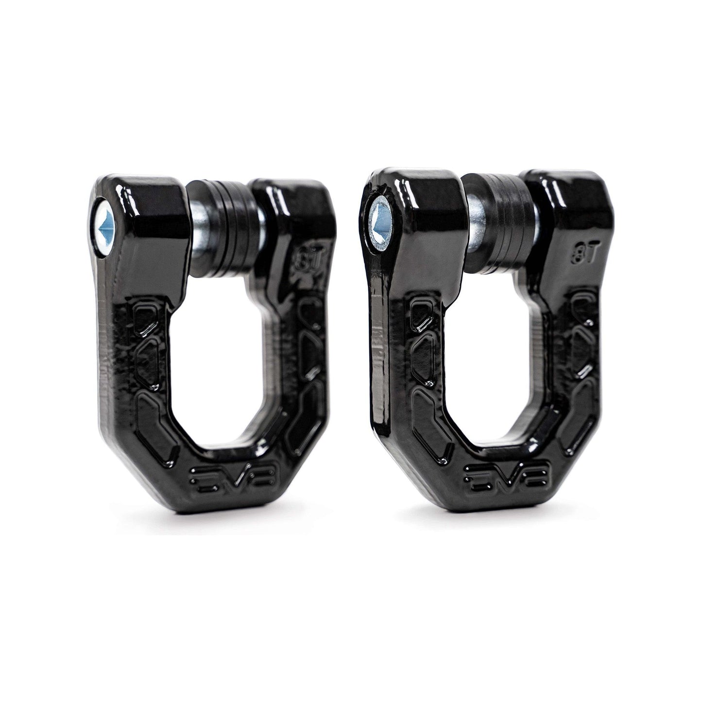 DV8 Off-Road Elite Series 3/4" D-Ring Shackles | Pair Black C3| UNSK-01BL