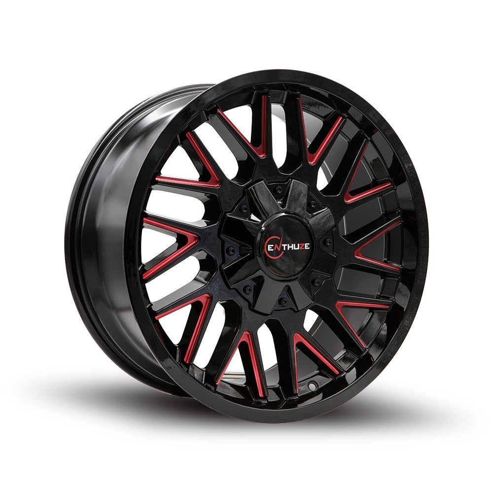 ENTHUZE REVOLVER GLOSS BLACK / RED MILLED