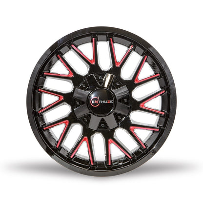 ENTHUZE REVOLVER GLOSS BLACK / RED MILLED