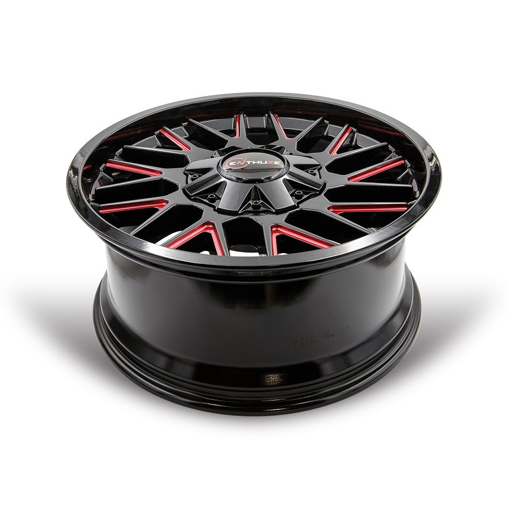 ENTHUZE REVOLVER GLOSS BLACK / RED MILLED
