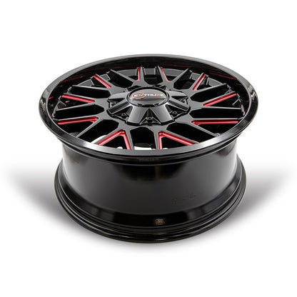 ENTHUZE REVOLVER GLOSS BLACK / RED MILLED