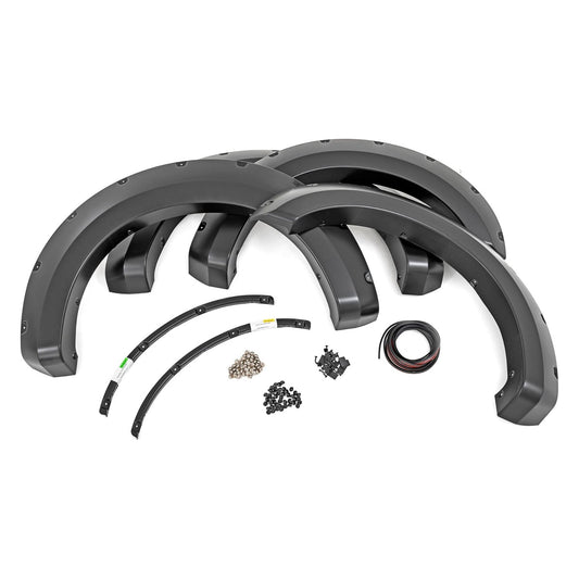 Rough Country Flat Black Pocket Fender Flares I F-F21112A