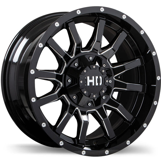 Fast HD TRAXX Gloss Black with Milled Trim