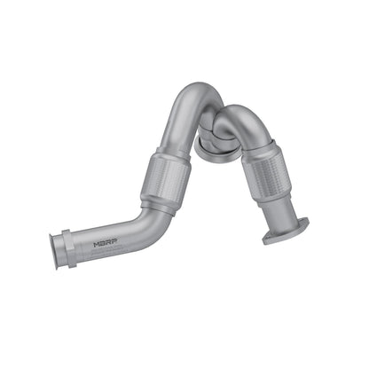 MBRP | Turbo Exhaust Up-Pipe Dual For 03-07 Ford 6.0L Powerstroke Aluminized Steel Carb EO Num. D-763-3 For 03-07 Ford 6.0L Powerstroke  | FAL2313