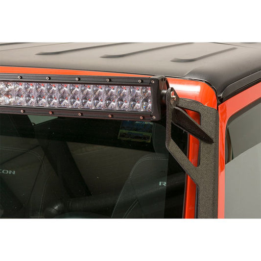 FISHBONE OFFROAD | 07-17 Jk Front Light Bar Steel Textured Black Powder Coat | FB21014