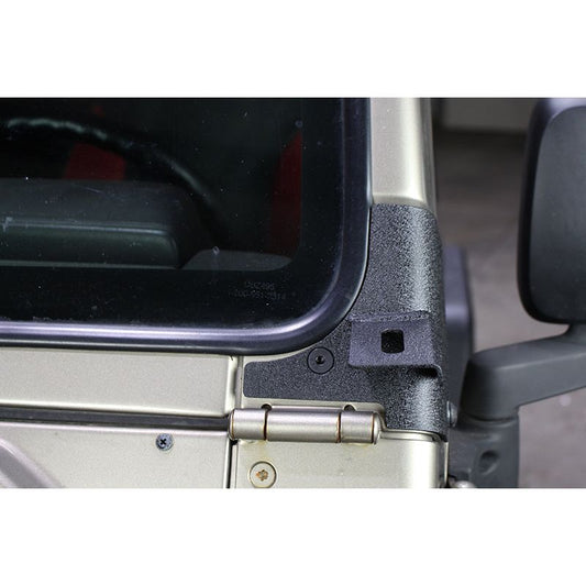 FISHBONE OFFROAD | 97-06 Tj Windshield A-Pillar Mount Bracket Steel Black Powder Coat | FB21031