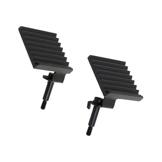 FISHBONE OFFROAD | 07-17 Jk Foot Peg Set (Driver & Passenger) Black Powder Coated Steel | FB21040