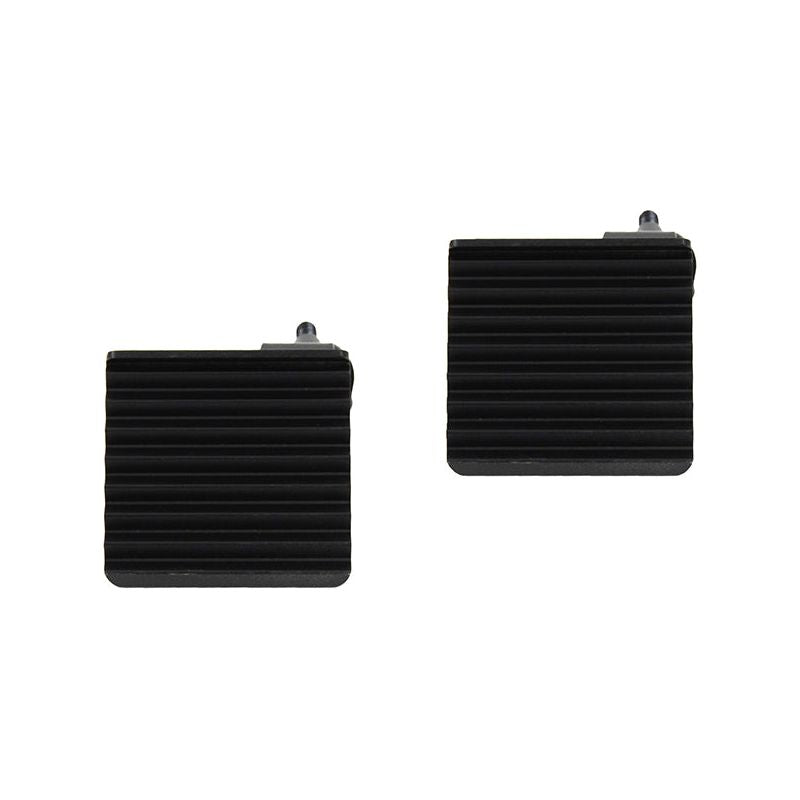 FISHBONE OFFROAD | 07-17 Jk Foot Peg Set (Driver & Passenger) Black Powder Coated Steel | FB21040