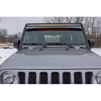 FISHBONE OFFROAD | 2018-19 Wrangler Jl Windshield Light Bracket Black Powder Coat | FB21058