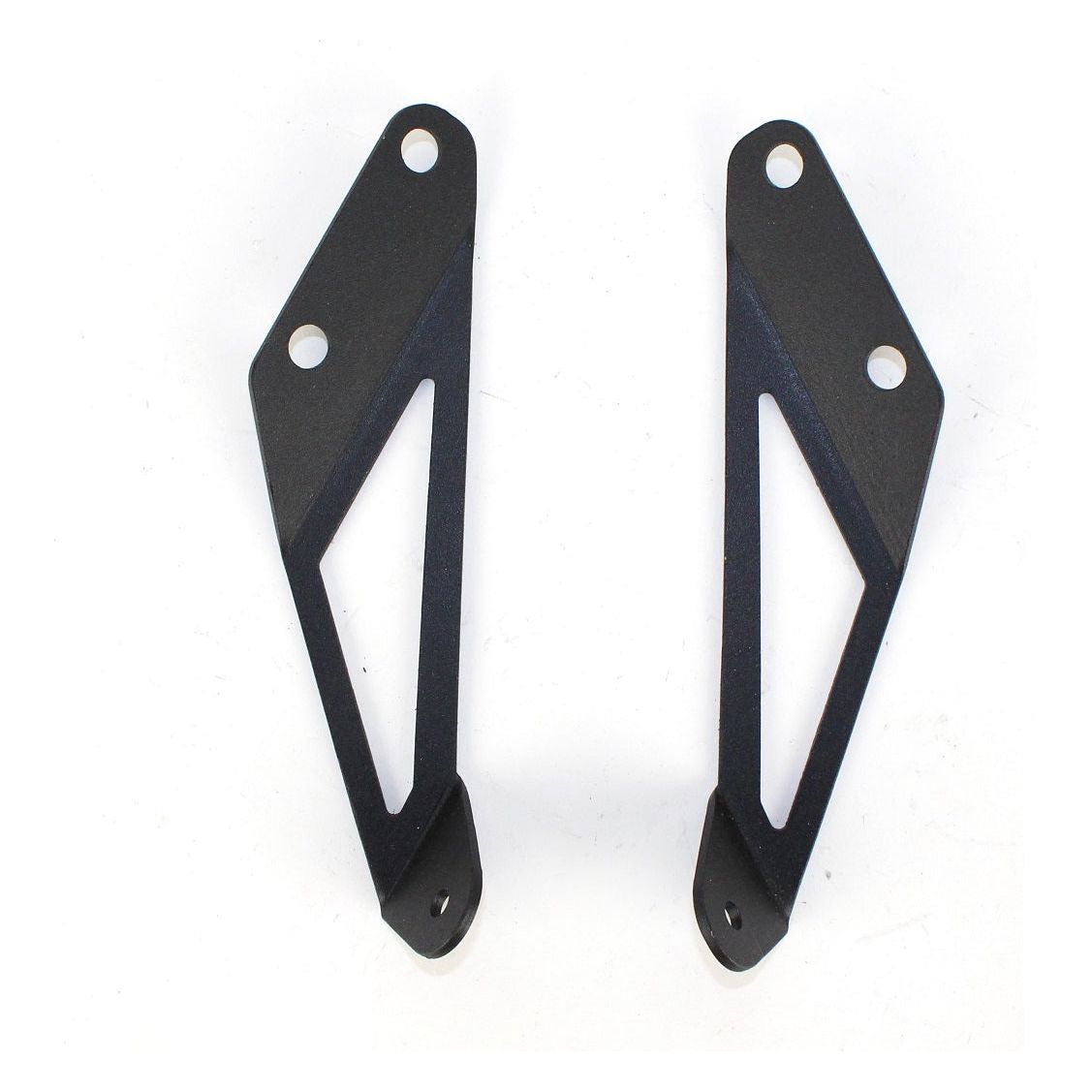 FISHBONE OFFROAD | 2007-18 Wrangler Fishbone Hood Light Mount Brackets Black Powder Coat | FB21066