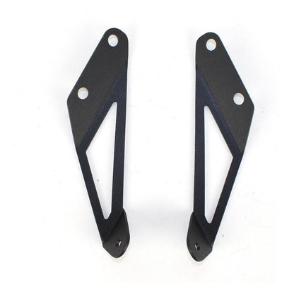 FISHBONE OFFROAD | 2007-18 Wrangler Fishbone Hood Light Mount Brackets Black Powder Coat | FB21066