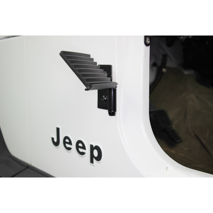 FISHBONE OFFROAD | 76-06 Foot Peg Set (Driver & Passenger) Tj Yj Cj Black Powder Coated Steel | FB21078