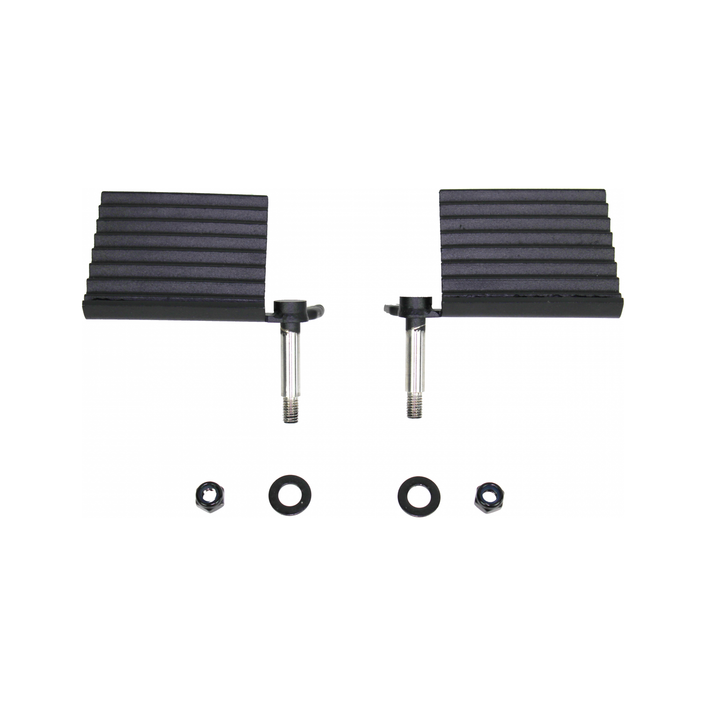 FISHBONE OFFROAD | 76-06 Foot Peg Set (Driver & Passenger) Tj Yj Cj Black Powder Coated Steel | FB21078