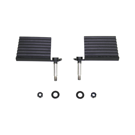 FISHBONE OFFROAD | 76-06 Foot Peg Set (Driver & Passenger) Tj Yj Cj Black Powder Coated Steel | FB21078