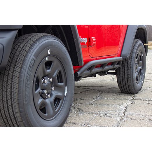 FISHBONE OFFROAD | 2018-19 Wrangler Jl Rocker Guard (4 Door) Black Powder Coat | FB21096