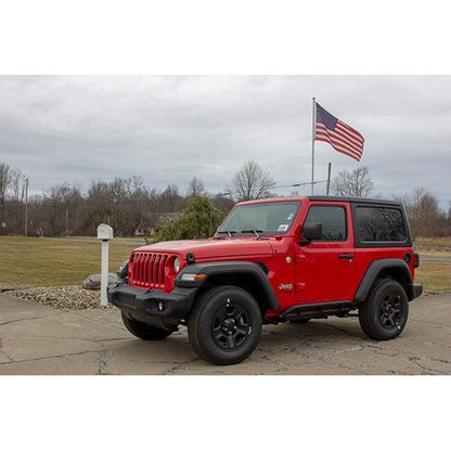 FISHBONE OFFROAD | 2018-19 Wrangler Jl Rocker Guard (2 Door) Black Powder Coat | FB21097