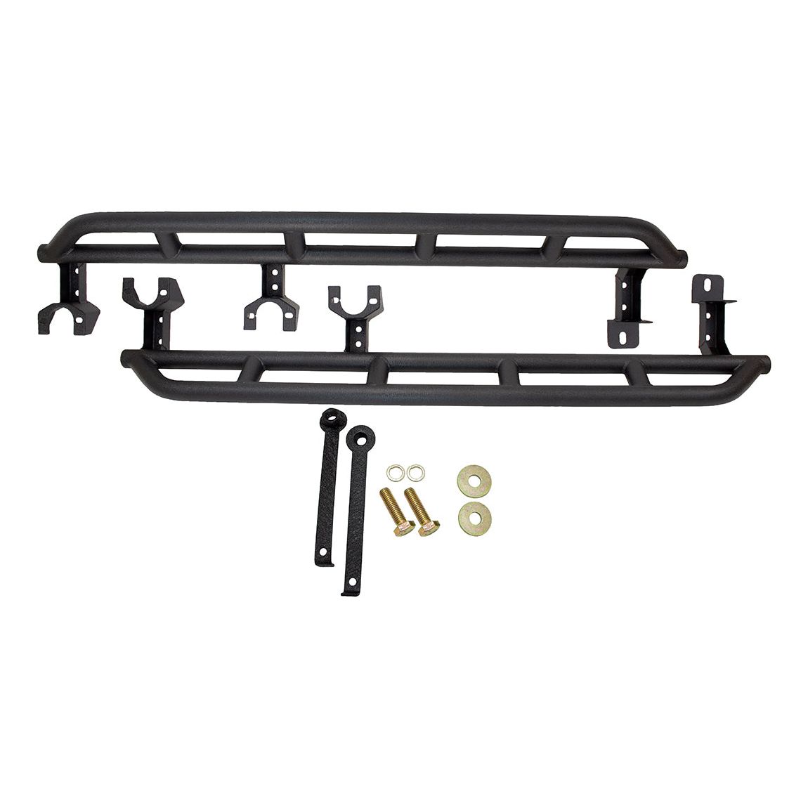 FISHBONE OFFROAD | 2018-19 Wrangler Jl Rocker Guard (2 Door) Black Powder Coat | FB21097