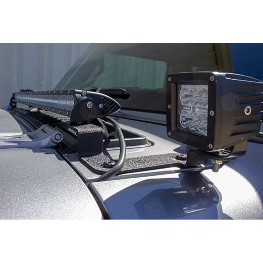 FISHBONE OFFROAD | 2018-19 Wrangler Jl Cowl Light Bracket Black Powder Coat | FB21110
