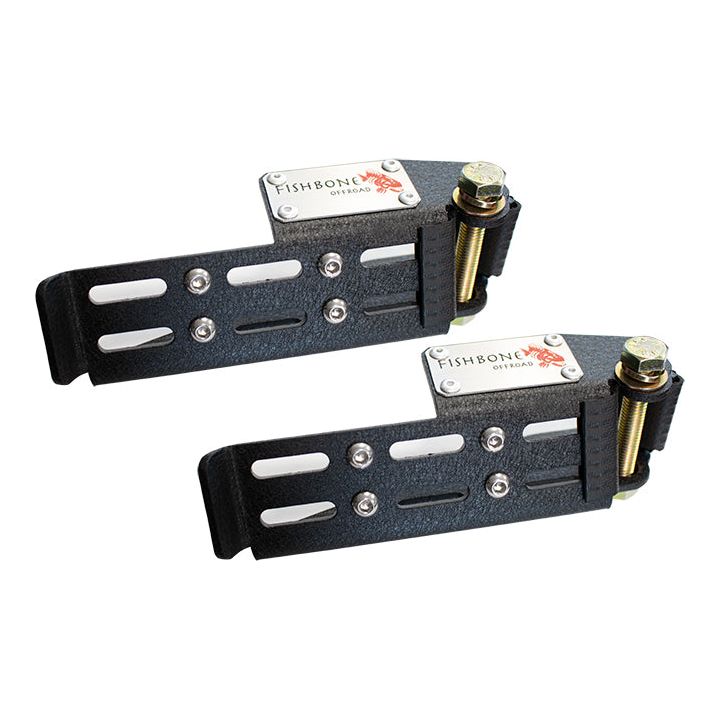 FISHBONE OFFROAD | 07-C Jeep Wrangler Foot Peg Set Black Powder | FB21268