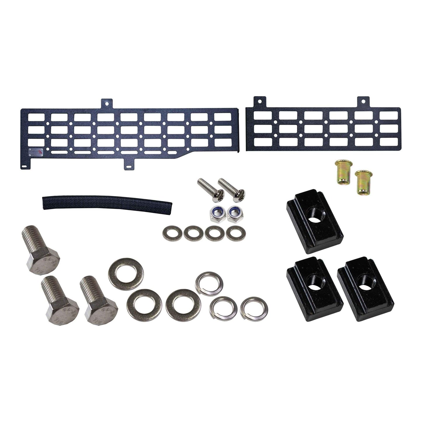 FISHBONE OFFROAD | 16-C Tacoma Passenger Bedside Molle Panel Long Bed (6 Ft) Black Textured Powder Coated | FB21309