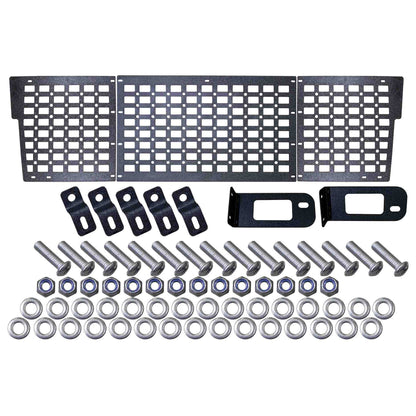 FISHBONE OFFROAD | 16-C Tacoma Front Bed Wall Molle Panel Long Bed (6 Ft) Black Textured Powder Coated | FB21310