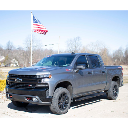 FISHBONE OFFROAD | 19-C Silverado/Sierra 1500 Dble Cab Oval Side Step Txt Black Pair | FB21383