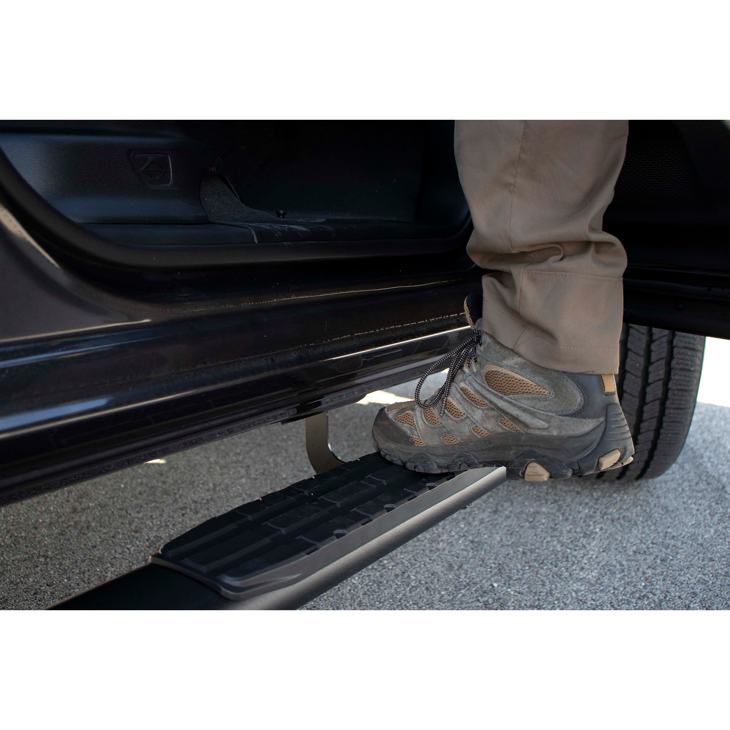FISHBONE OFFROAD | 19-C Silverado/Sierra 1500 Dble Cab Oval Side Step Txt Black Pair | FB21383