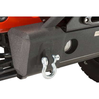 FISHBONE OFFROAD | 07-17 Jk Stubby Front Bumper/Factory Fog Lights Steel Textured Black Powder Coat | FB22001