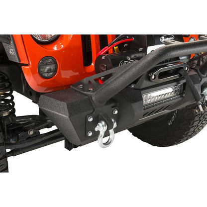 FISHBONE OFFROAD | 07-17 Jk Stubby Front Bumper W/O Led 12In Light Hole - Steel Black Powder Coat | FB22004