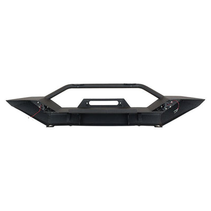 FISHBONE OFFROAD | 88-06 Wrangler Front Bumper With Led Lights Steel Textured Black Powder Coat | FB22016