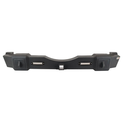 FISHBONE OFFROAD | 07-17 Jk Rear Bumper With D-Ring And Led Lights Steel Textured Black Powder Coat | FB22032