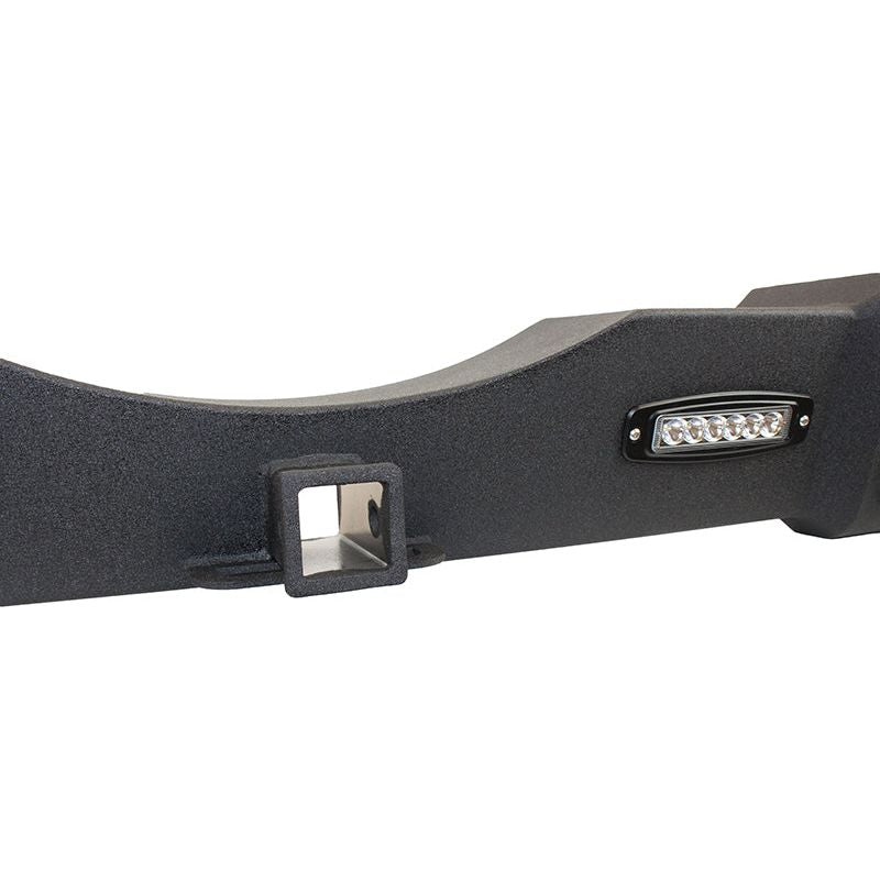 FISHBONE OFFROAD | 07-17 Jk Rear Bumper With D-Ring And Led Lights Steel Textured Black Powder Coat | FB22032