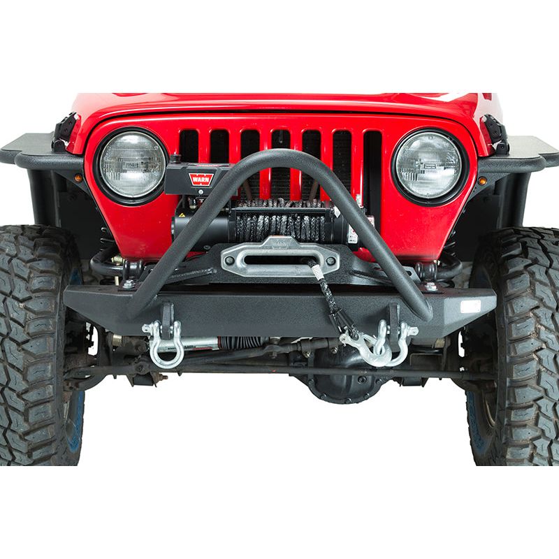 FISHBONE OFFROAD | 97-06 Tj Front Bumper With Stinger Black Powder Coated | FB22047