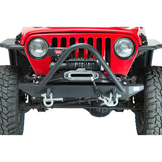 FISHBONE OFFROAD | 97-06 Tj Front Bumper With Stinger Black Powder Coated | FB22047