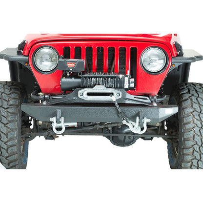 FISHBONE OFFROAD | 97-06 Wrangler Piranha Front Bumper With D-Rings Black Textured Two-Stage Powder Coat | FB22049
