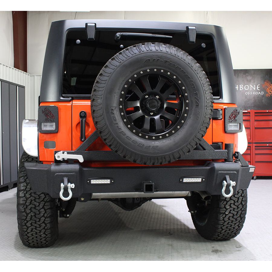 FISHBONE OFFROAD | Jeep Jk Rear Bumper With Tire Carrier 07-18 Wrangler Jk Fishbone Offroad | FB22050