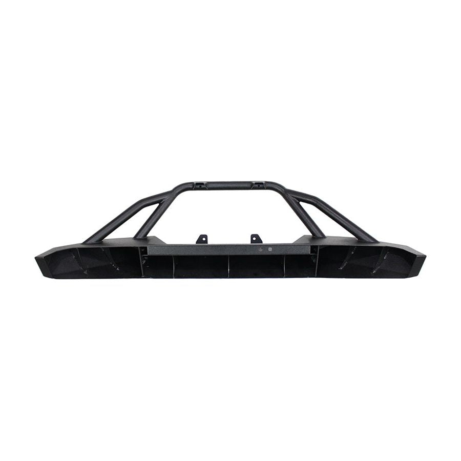 FISHBONE OFFROAD | 84-01 Cherokee Bullhead Front Winch Bumper W/Grille Guard Recessed Mount Steel Black Powder Coat | FB22060