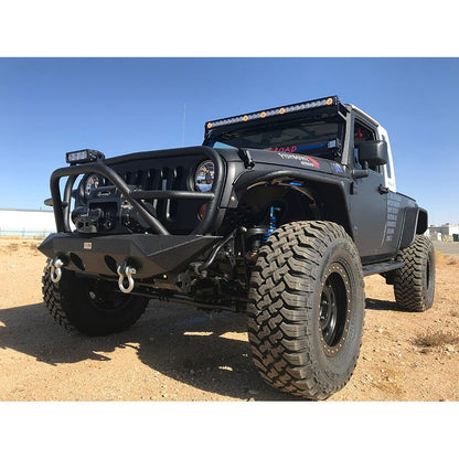 FISHBONE OFFROAD | Jeep Jk Front Winch Bumper W/Grille Guard 07-18 Wrangler Jk Manowar Series Fishbone Offroad | FB22062
