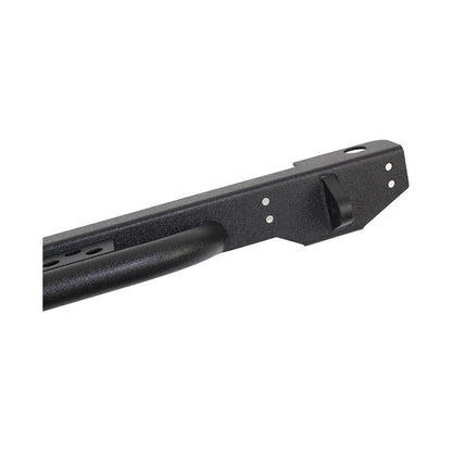 FISHBONE OFFROAD | 87-06 Wrangler Piranha Rear Bumper With Step And D-Rings Black Textured 2-Stage Powder Coat Steel | FB22072