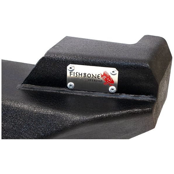 FISHBONE OFFROAD | 87-01 Cherokee Bullhead Rear Bumper With 2In Receiver And D-Rings Black Textured Powder Coat Steel | FB22079