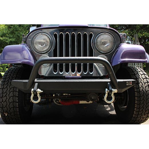 FISHBONE OFFROAD | 1976-87 Wrangler Fishbone Cj/Yj Piranha Bumper W/Tube Guard Black Powder Coat | FB22080