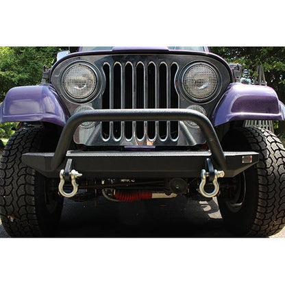 FISHBONE OFFROAD | 1976-87 Wrangler Fishbone Cj/Yj Piranha Bumper W/Tube Guard Black Powder Coat | FB22080